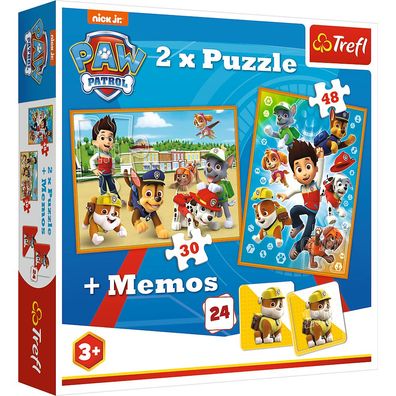 Paw Patrol - Puzzle und Memo 2in1 30 + 48 Teile