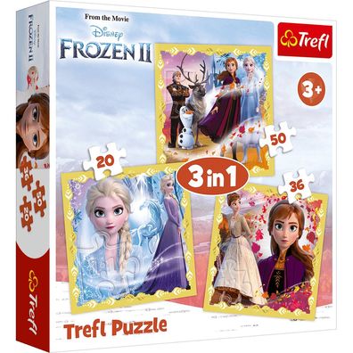 Disney Frozen 2 - Puzzle 3in1 20-50 Teile