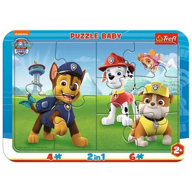 Paw Patrol - Puzzle Baby 2in1 4 + 6 Teile