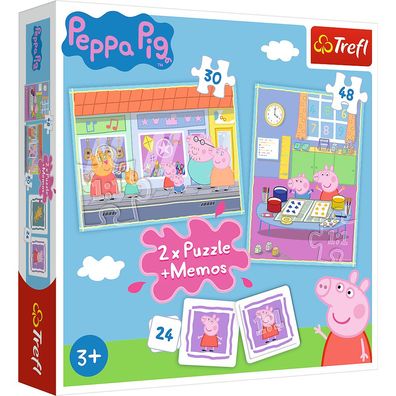 Peppa Pig - Puzzle und Memo 2in1 30 + 48 Teile