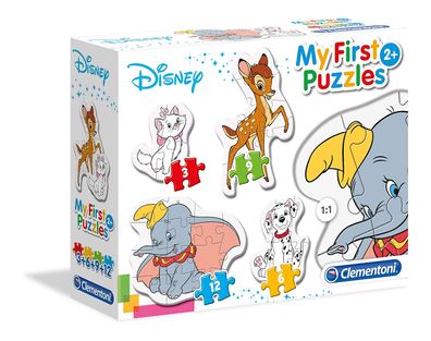Clementoni 20806 - My First Puzzles - 3 + 6 + 9 + 12 Teile Puzzle - Disney Classic