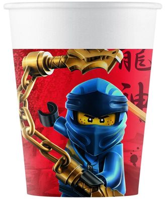 Lego Ninjago - 8 Pappbecher - 200 ml