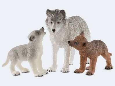 Schleich 42472 - Wild Wolfsmutter mit Welpen Spielfigur