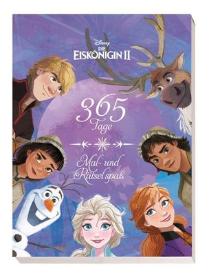 Disney Die Eiskönigin 2: 365 Tage Mal- - und Rätselspaß Block mit Perforation