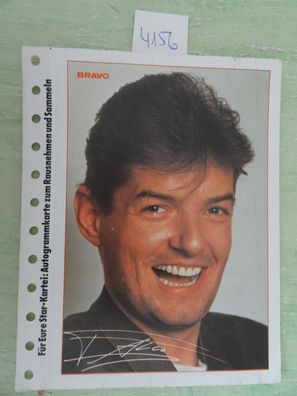alte Bravo Autogrammkarte Falco 80er Jahre