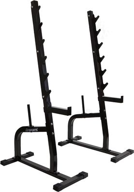 ScSPORTS® Hantelständer Langhantelständer Langhantelablage bis 200 kg Squat Rack