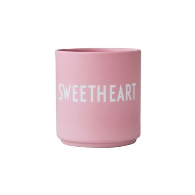 Design Letters - Favourite Cup Lieblingsbecher Freundschaft Porzellan Sweetheart Pink