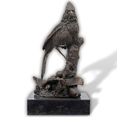 Bronzeskulptur Vogel Skulptur Figur Antik-Stil Kopie Replika nach Franz Bergmann