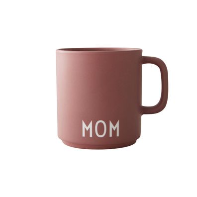 Design Letters - Favourite Cup Henkelbecher MOM Porzellanbecher Henkeltasse Mama