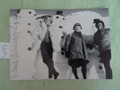 Postkarten AK Drei Männer im Schnee Thomas Fritsch Klaus Schwarzkopf Roberto Blanco