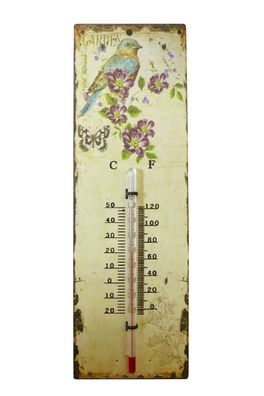 Gartenthermometer Vogel 25 cm Außenthermometer Innenthermometer Thermometer