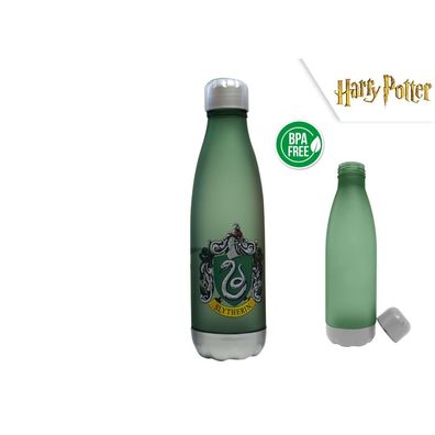 Harry Potter - Plastik Trinkflasche Slytherin 650ml / Soft Touch Bottle
