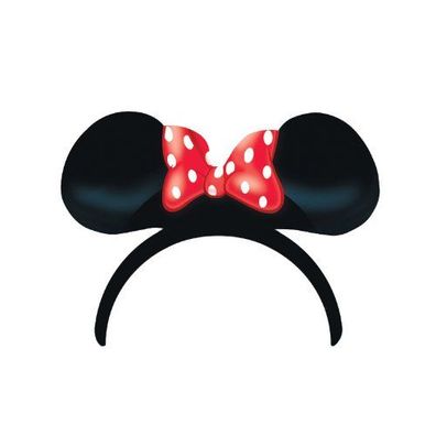 Disney Minnie Maus Harrreif - Ohren und Schleife, rot (4 Stück)