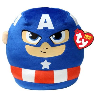Ty 39355 - Marvel - Captain America - Squishy Beanie - Plüschkissen 35 cm
