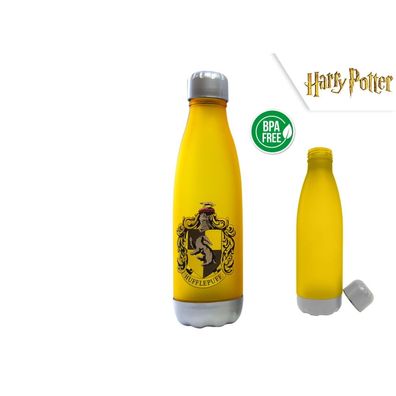 Harry Potter - Plastik Trinkflasche Hufflepuff 650ml / Soft Touch Bottle