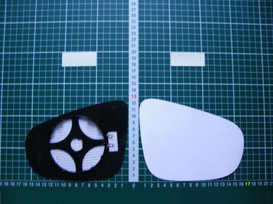 Außenspiegel Spiegelglas Ersatzglas VW Golf 6 ab 2008-2012 Links sph Kpl Bhzt
