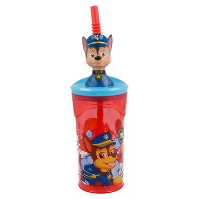 Paw Patrol - 3D Trinkbecher mit Strohhalm 360ml