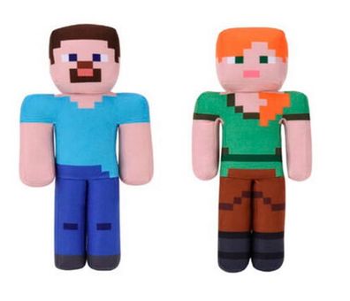 Minecraft - Plüschfiguren - sortiert 30 cm (Steve & Alex)