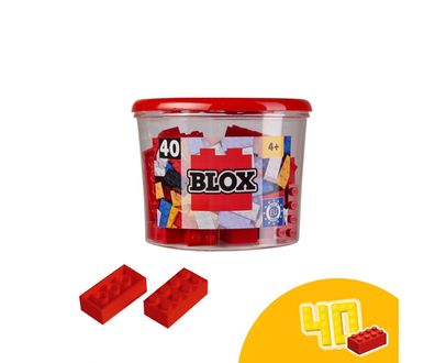 Simba 104118875 - Blox 40 rote 8er Steine in Dose (Androni)