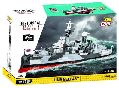 COBI-4844- Konstruktionsspielzeug - HC WWII - HMS Belfast IWM