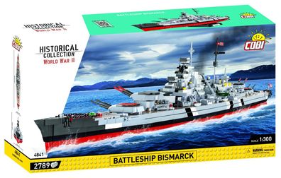 COBI-4841- Konstruktionsspielzeug - HC WWII - Battleship Bismarck