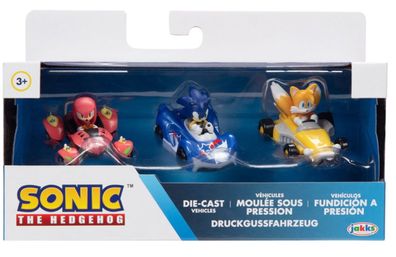 Sonic The Hedgehog - Druckgussfahrzeug 3-er Pack - Sammelfigur