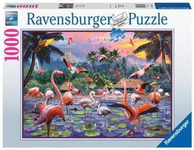 Pinke Flamingos - Puzzle - 1000 Teile