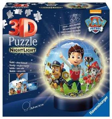Paw Patrol - Paw Patrol Nachtlicht - 3D Puzzle-Ball - 72 Teile