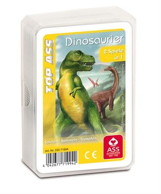 ASS Altenburger 22571994 - TOP ASS Dinosaurier - Kartenspiel