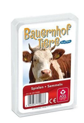 ASS Altenburger 22572088 - Tier-Quartett Bauernhoftiere - Kartenspiel