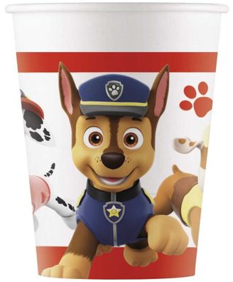 Paw Patrol - Ready For Action - 8 Pappbecher 200ml