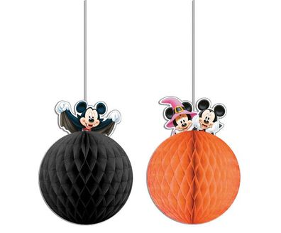 Mickey Halloween - 2 Honeycomb Decorations