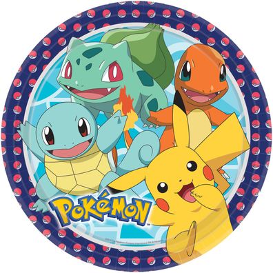 Pokémon - 8 Partyteller 22,8cm