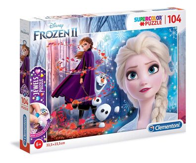 clementoni 20164 - 104 Teile Jewels Puzzle - Disney Frozen 2 / Die Eiskönigin 2