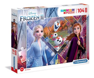 Clementoni 23739 - 104 Maxi Teile Puzzle - Disney Frozen 2 / Die Eiskönigin 2