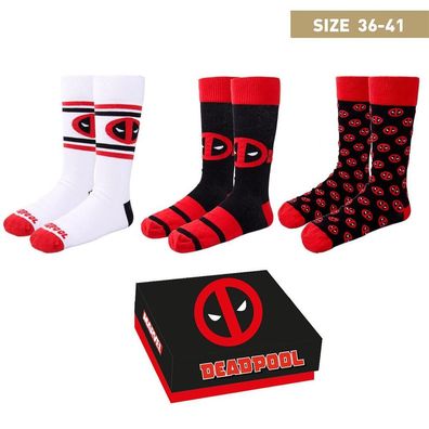 Marvel: Deadpool - 3er Pack Socken
