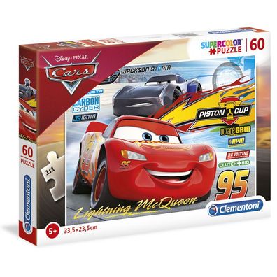 Clementoni 26973 - 60 Teile Puzzle - Supercolor - Disney Cars 3