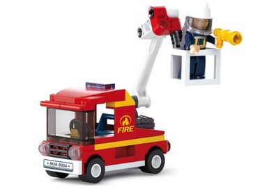 Sluban M38-B0622A - Fire Series Small Truck with Ladder