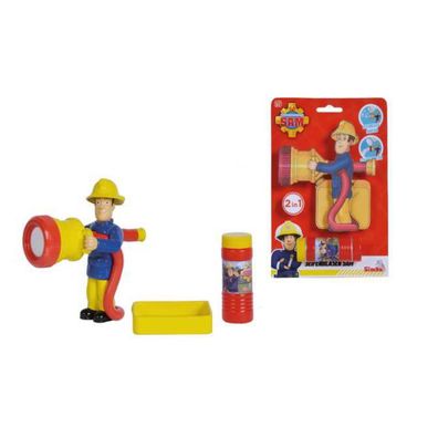 Simba 109252439 - Feuerwehrmann Sam, Seifenblasen Sam Figur