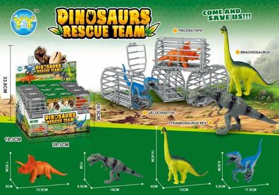 Dinosaurier im Käfig Dinosaurus Rescue Team