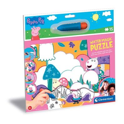 Clementoni 22246 - 15 Teile Water Magic Puzzle - Peppa Pig