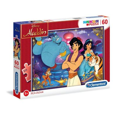 Clementoni 26053 - 60 Teile Puzzle - Supercolor - Aladdin