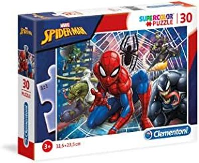 Clementoni 20250 - 30 Teile Supercolor Puzzle - Spiderman