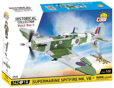 COBI-5725 - Konstruktionsspielzeug - 335 PCS HC WWII Supermarine Spitfire MK. VB
