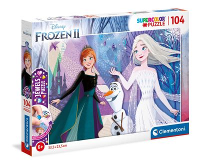 Clementoni 20182 - 104 Teile Jewels Puzzle - Disney Frozen 2 / Die Eiskönigin 2