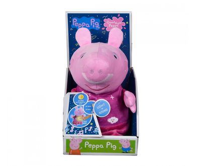 Simba 109261016 - Peppa Pig Plüschfigur - Gute Nacht Peppa