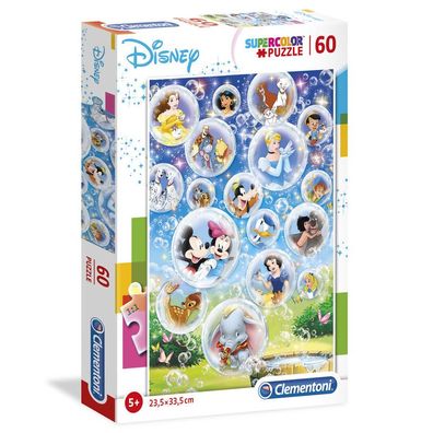 Clementoni 26049 - 60 Teile Puzzle - Supercolor - Disney Classic