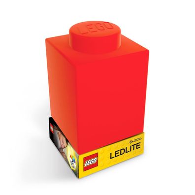 LEGO® Classic - Legostein Nachtlicht aus Silikon - Farbe Rot