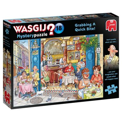 Jumbo Spiele 19179 - Wasgij Mystery 18 - Greifen Sie zu! - 1000 Teile Puzzle