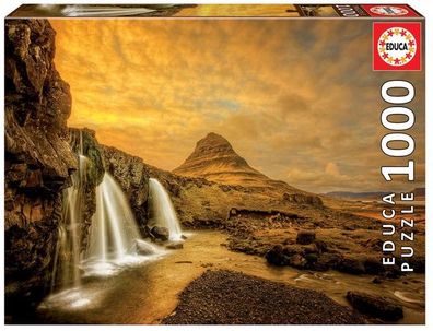 Educa Puzzle 9217971 - Kirkjufellsfoss Waterfall - 1000 Teile Puzzle